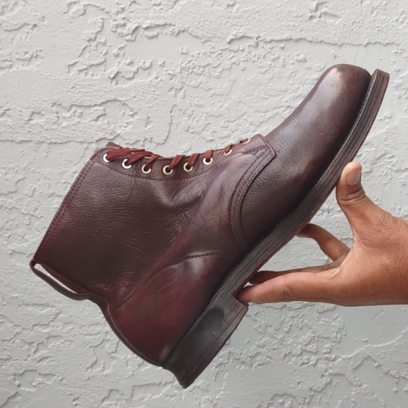 European Men's Pebble Leather Steel Toe Super Duty Boot - Picture 5 of 17